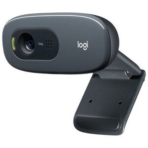 Logitech C270 HD 720p Webcam Black Work Office Computer Videocall